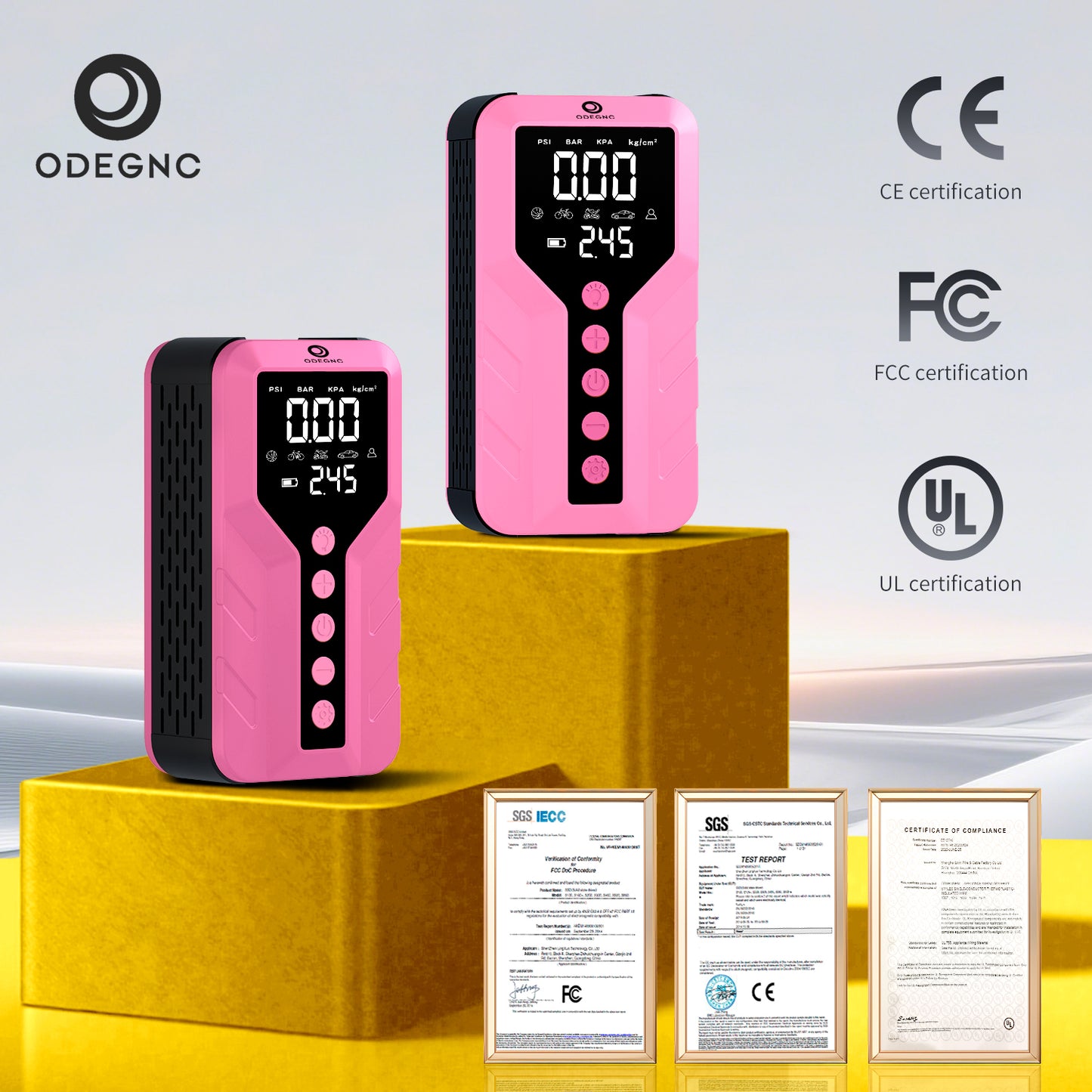 Arrancador de batería (rosa claro)