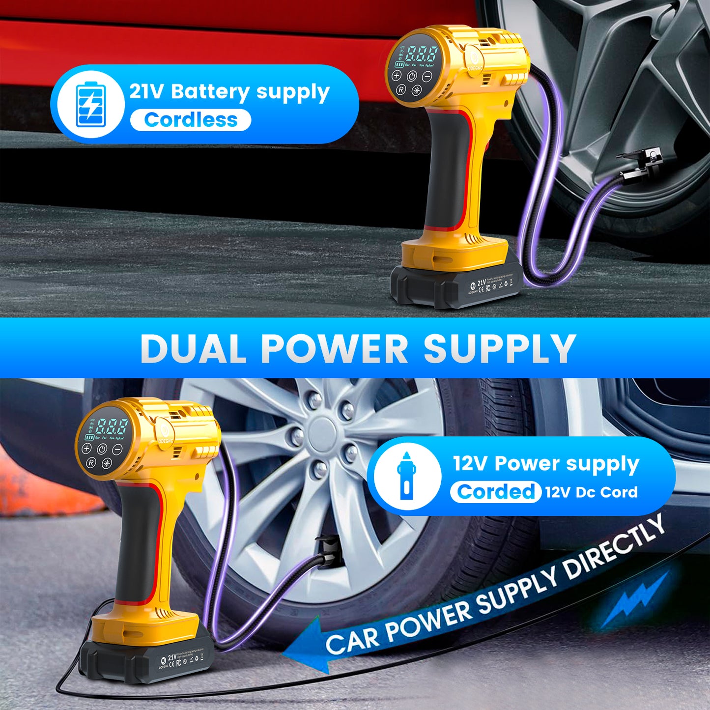 Bomba de aire (amarilla)