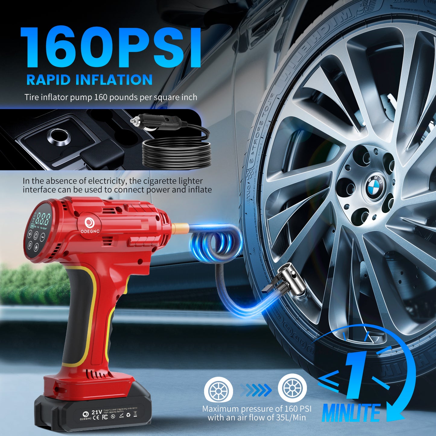 Bomba de aire (roja)