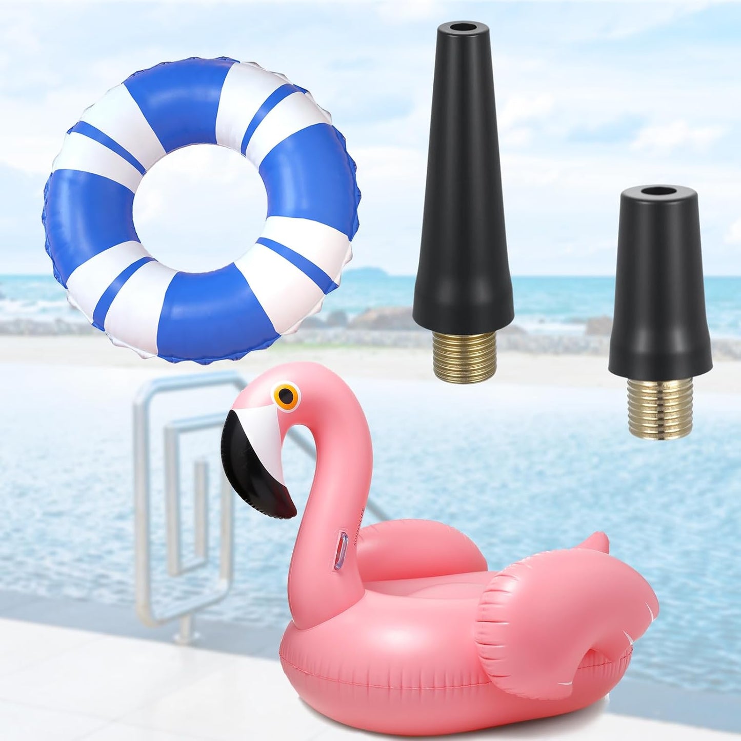 8PCS Needle Inflating Tire Pump