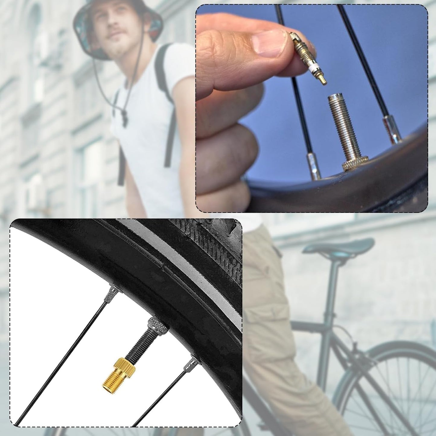 8PCS Needle Inflating Tire Pump