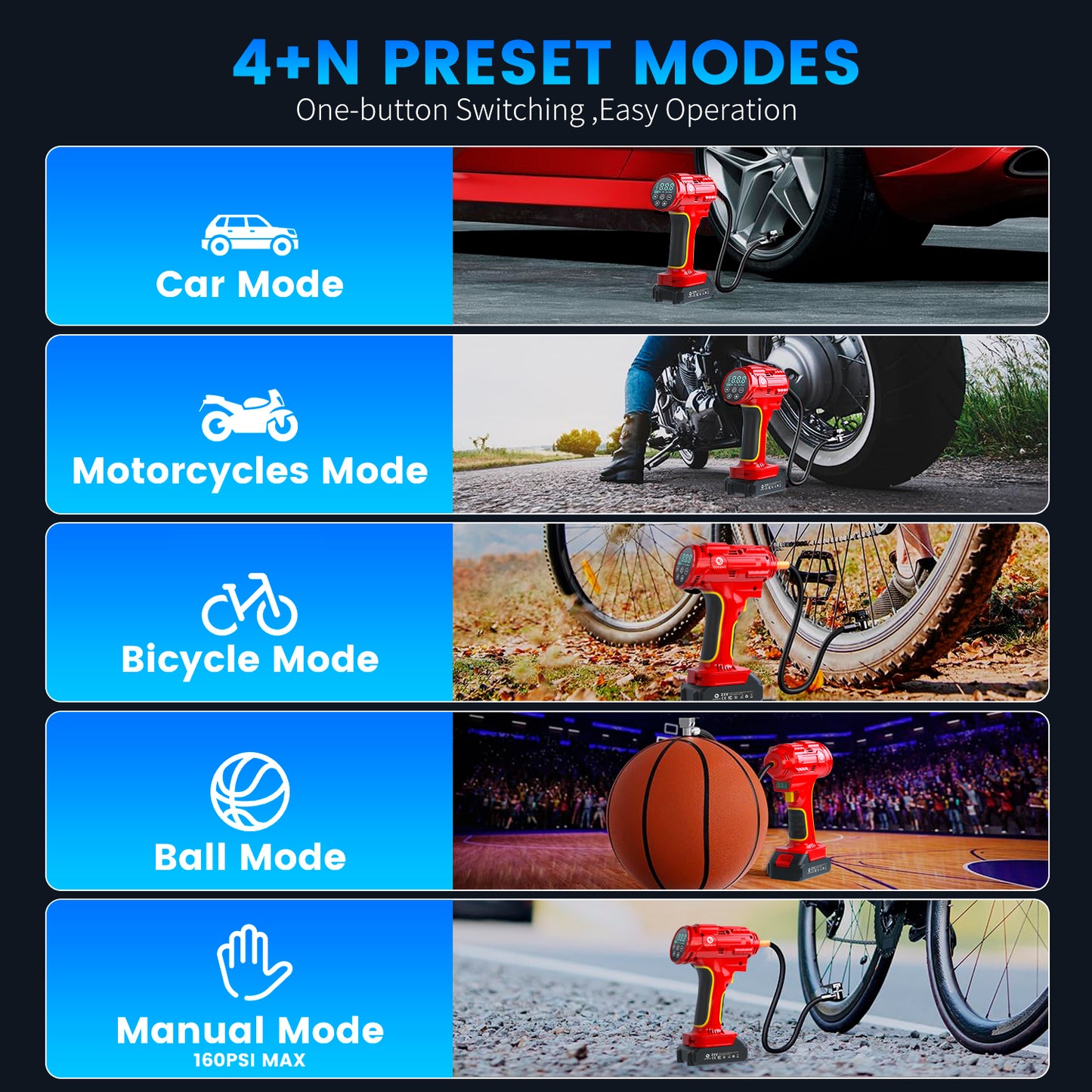 Bomba de aire (roja)