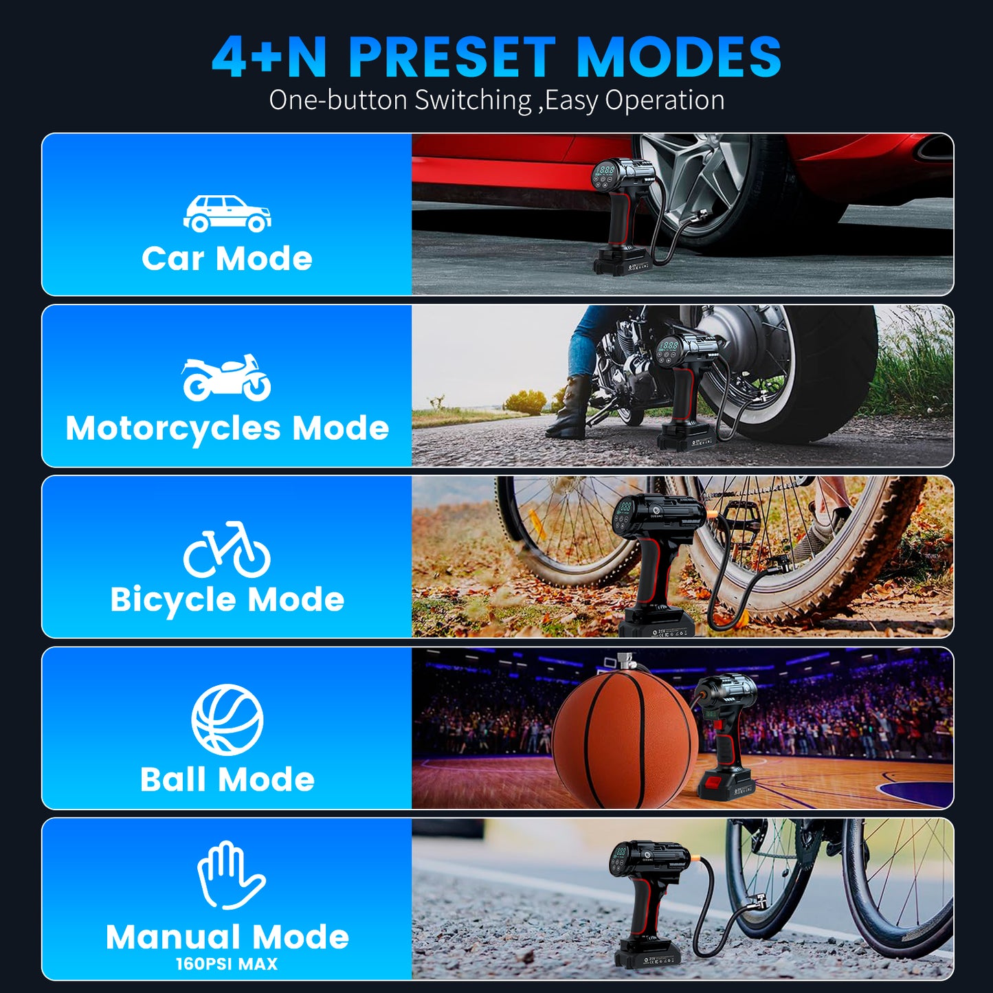 Bomba de aire (negra)