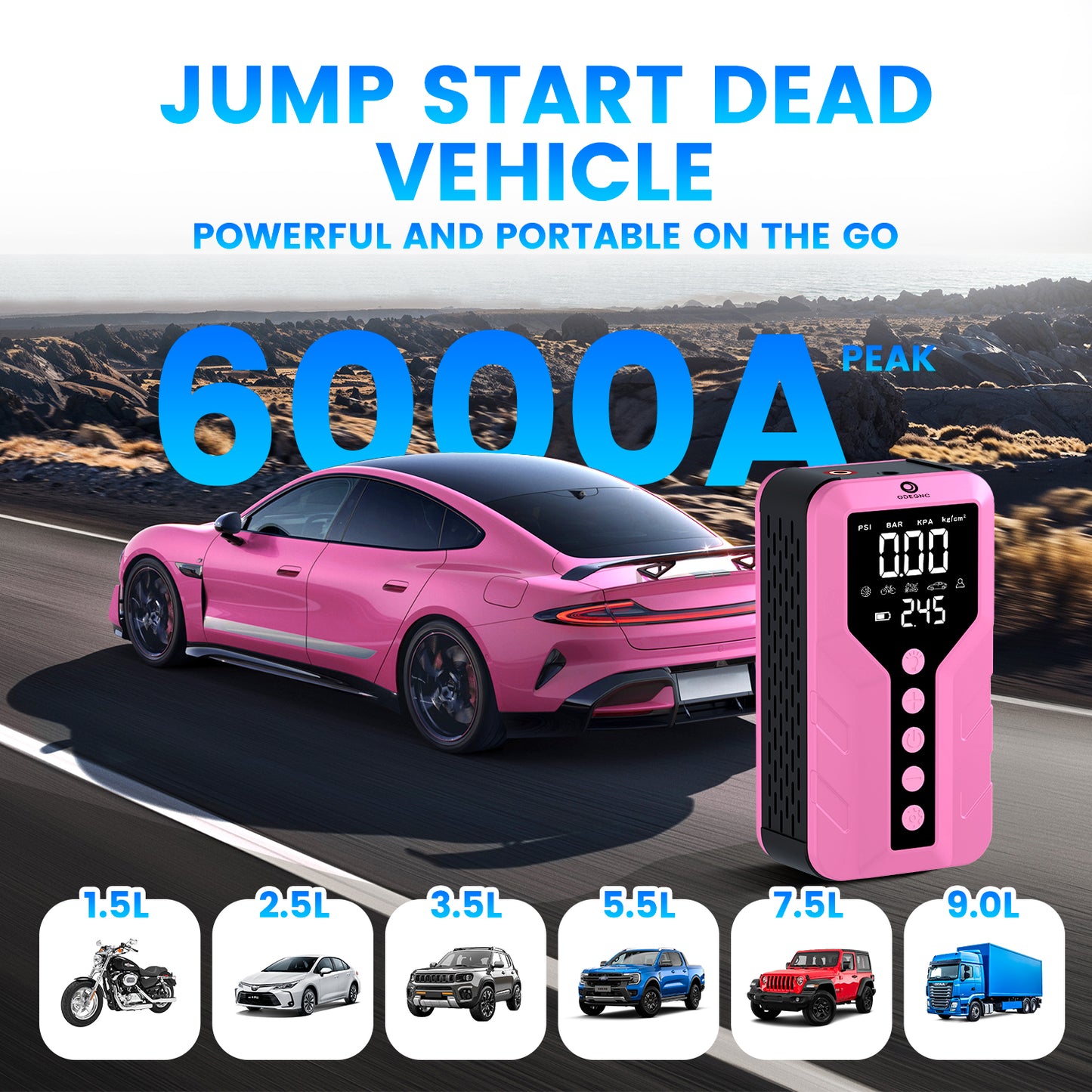 Jump Starter (Dark Pink)