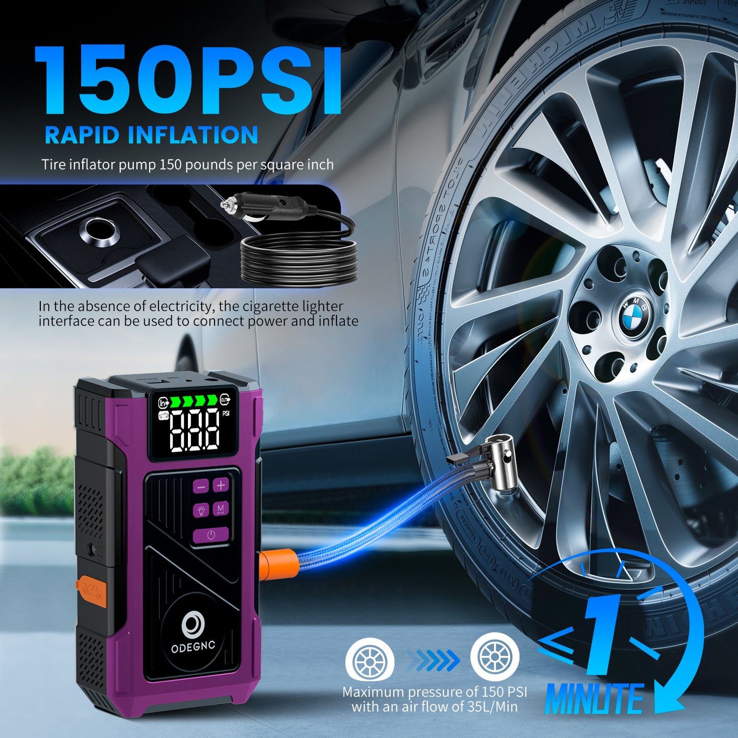 Arrancador de batería (morado) 