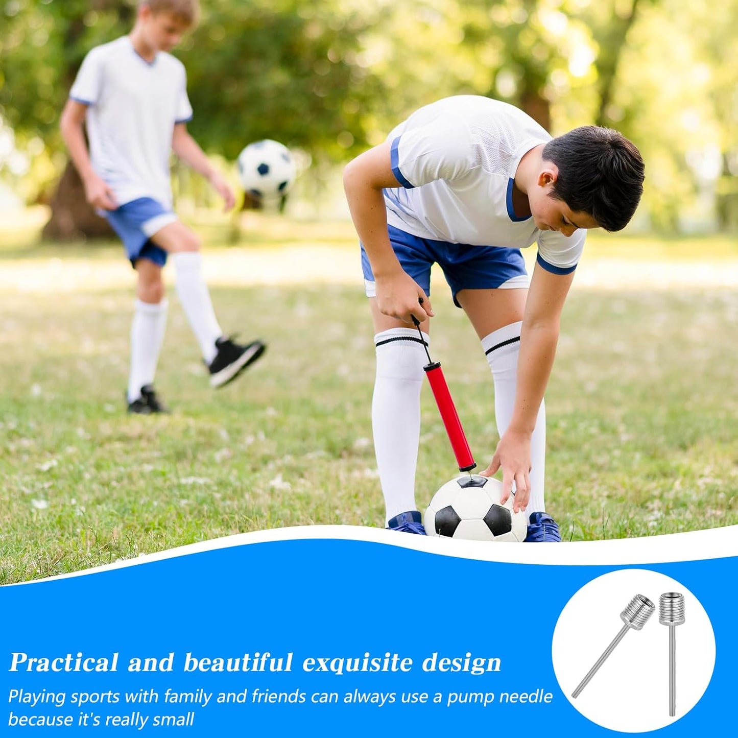 8PCS Needle Inflating Tire Pump