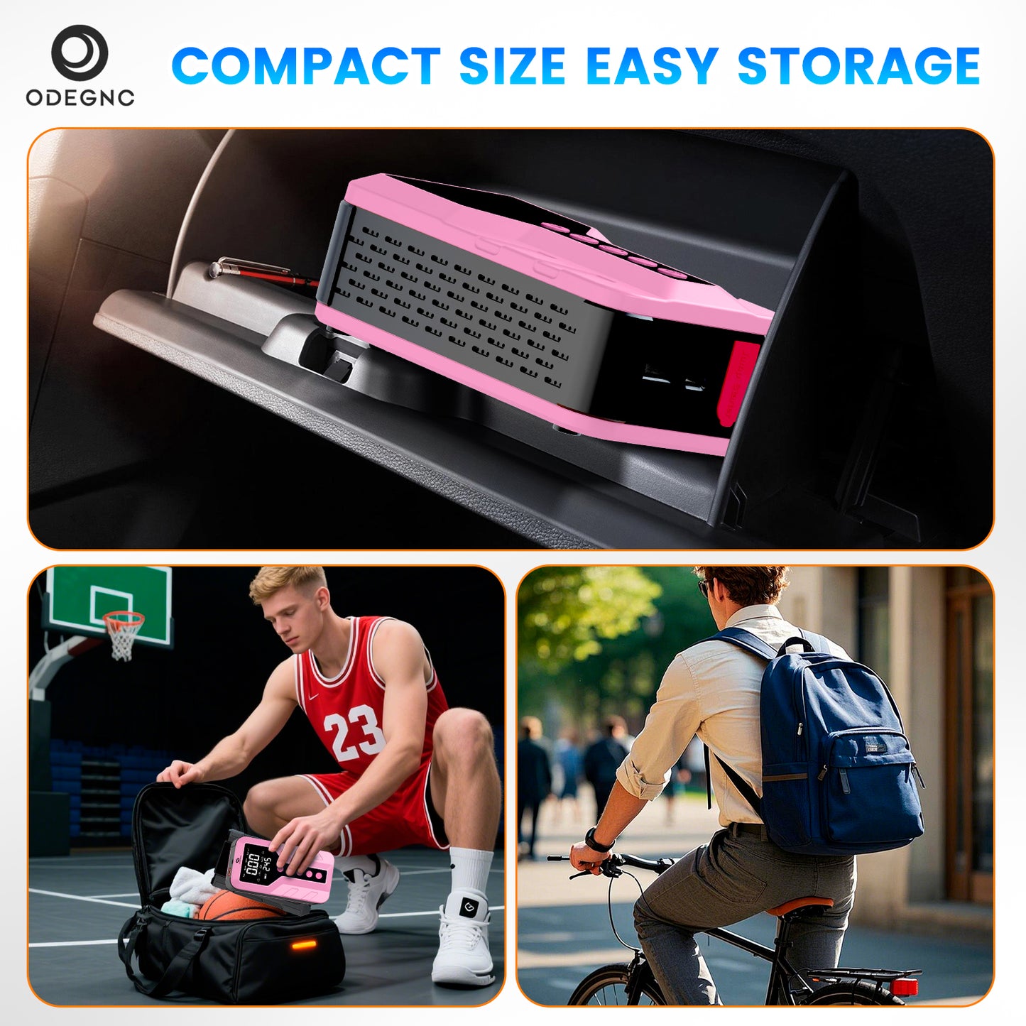 Arrancador de batería (rosa claro) 